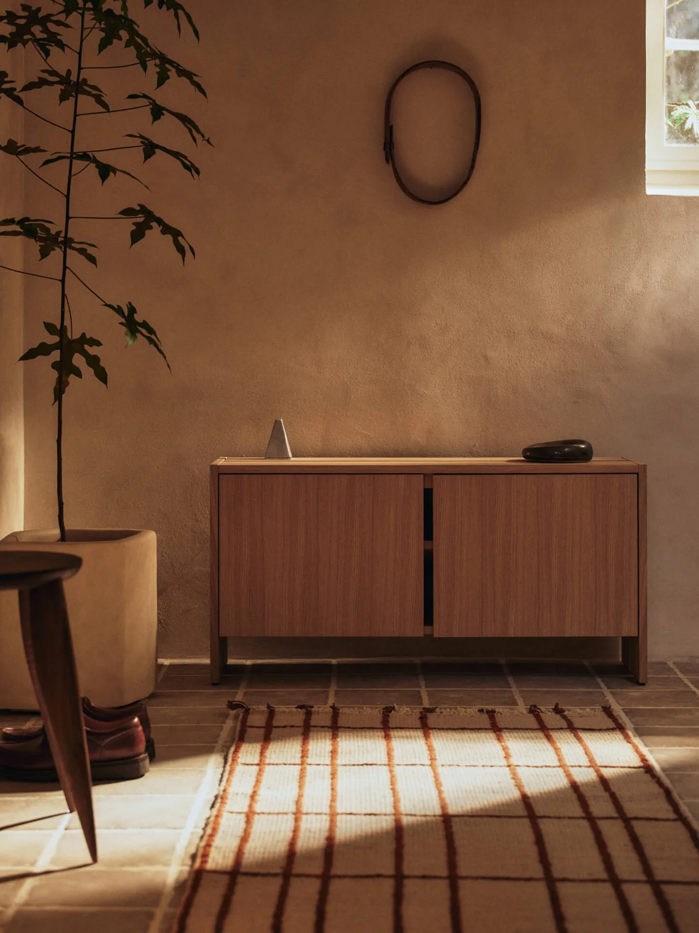Parcel sideboard, Natural oak, 100x30x50 cm Ferm Living