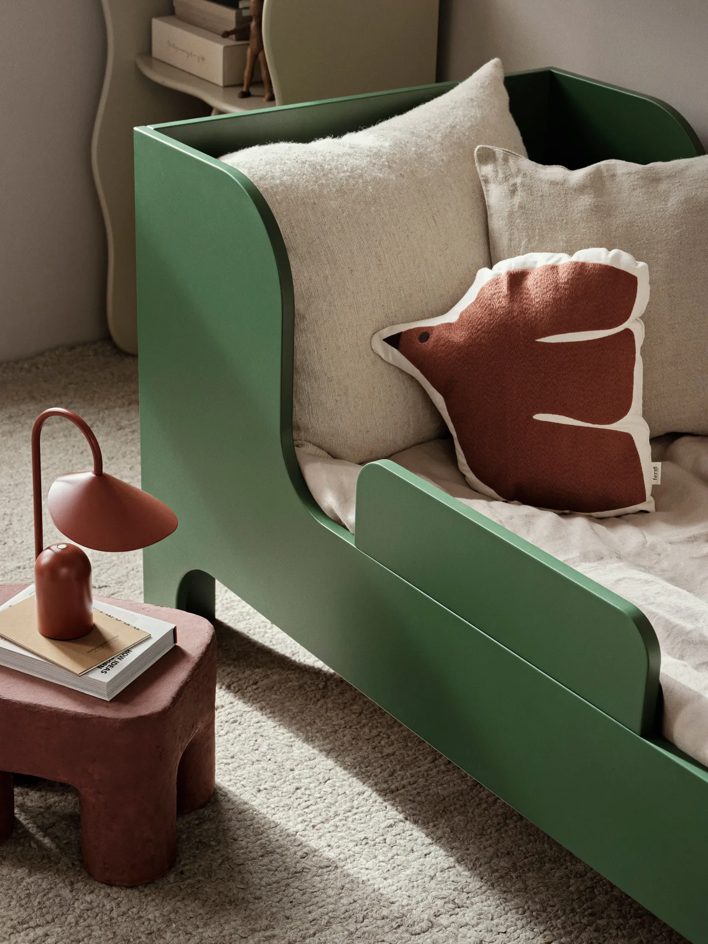 Podo stool, Red Brown Ferm Living