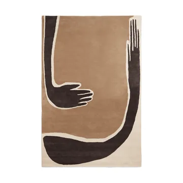 Pose rug - Coffee-off white, 200x300 cm - Ferm Living