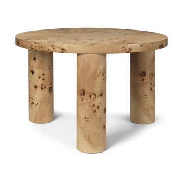 Post coffee table small 65 cm - Burl veneer - Ferm Living