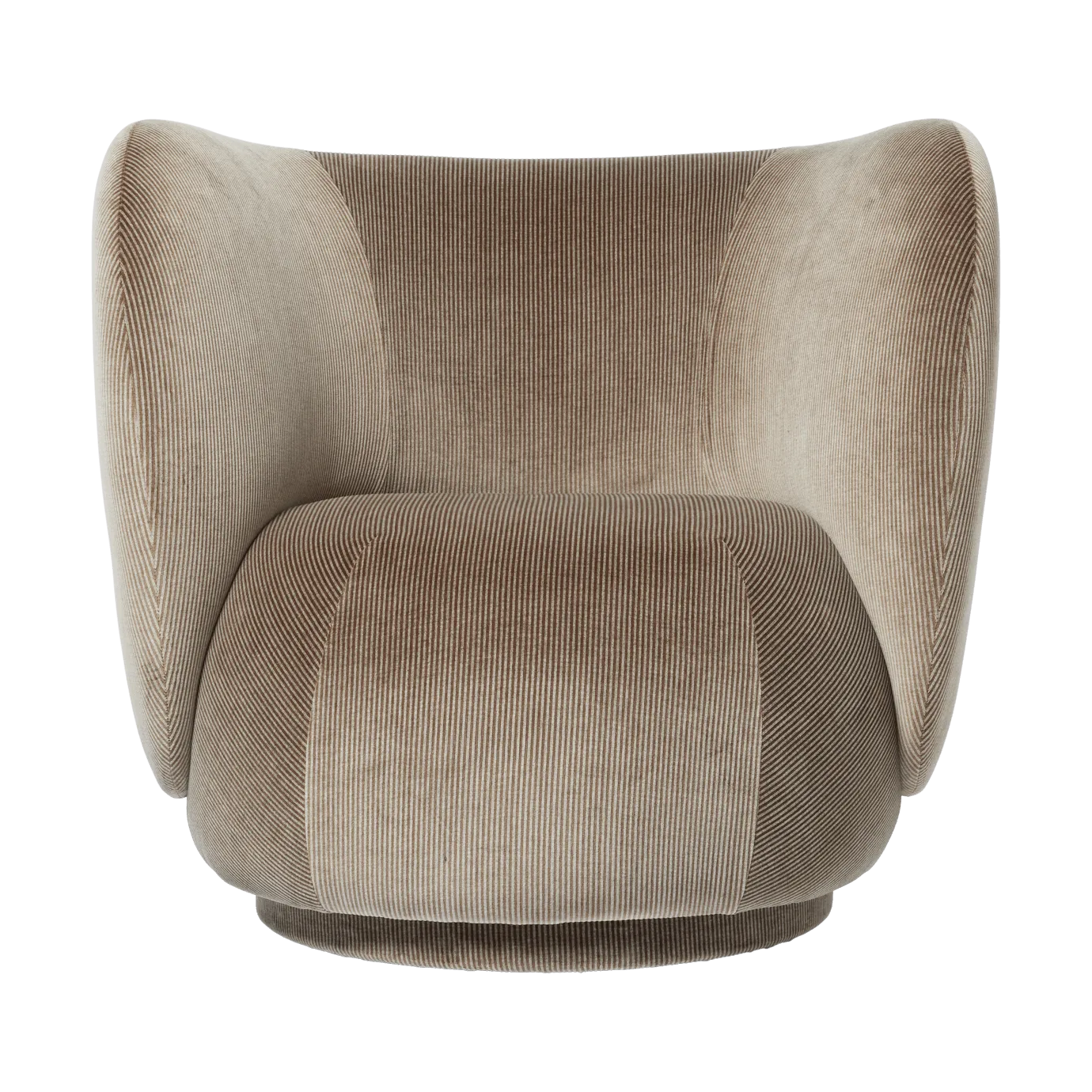 Rico lounge chair, Devoré velvet-Flint grey Ferm Living