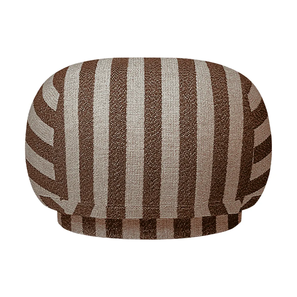 Rico pouf sit pouf, Louisiana, Sand-chocolate Ferm Living