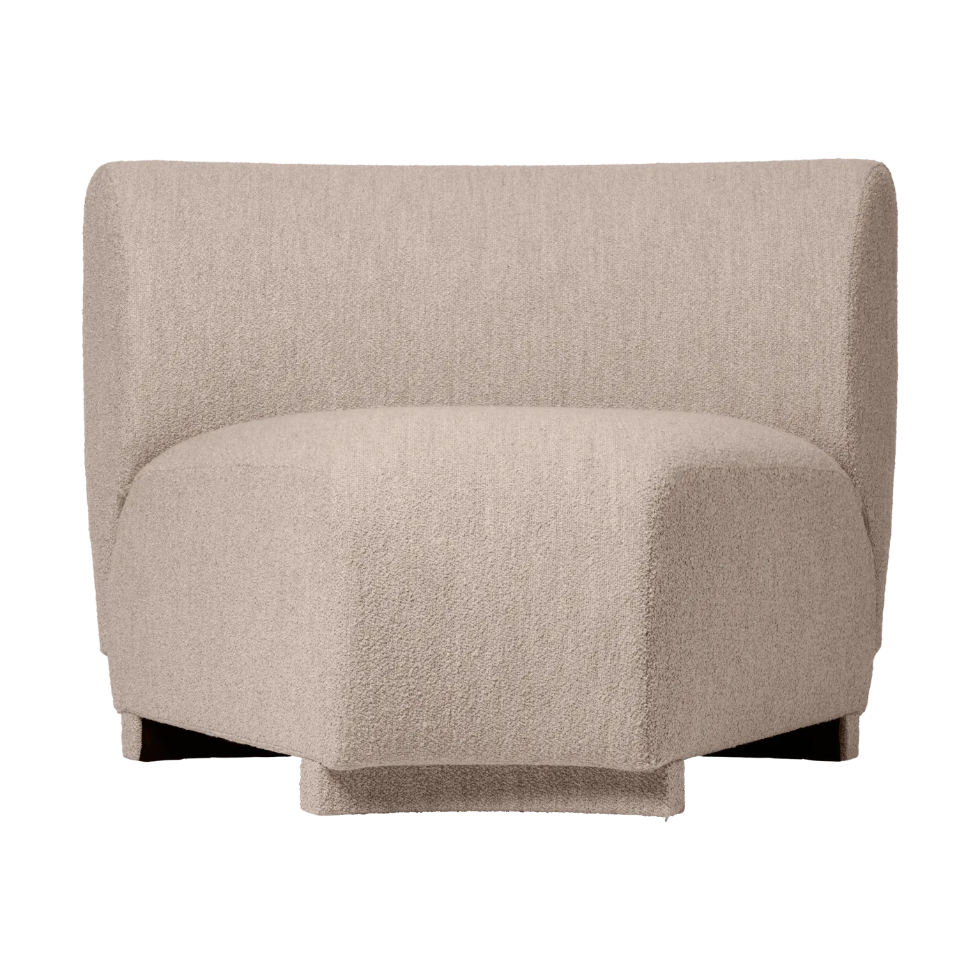 Rico sofa module corner 45 Soft Bouclé, Natural Ferm Living
