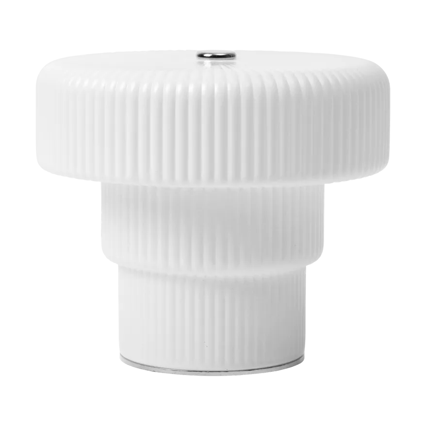 Ripple portable table lamp, White, 10 cm Ferm Living
