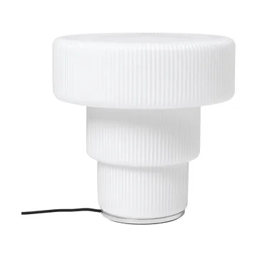 Ripple table lamp - White, Ø28x28 cm - Ferm Living