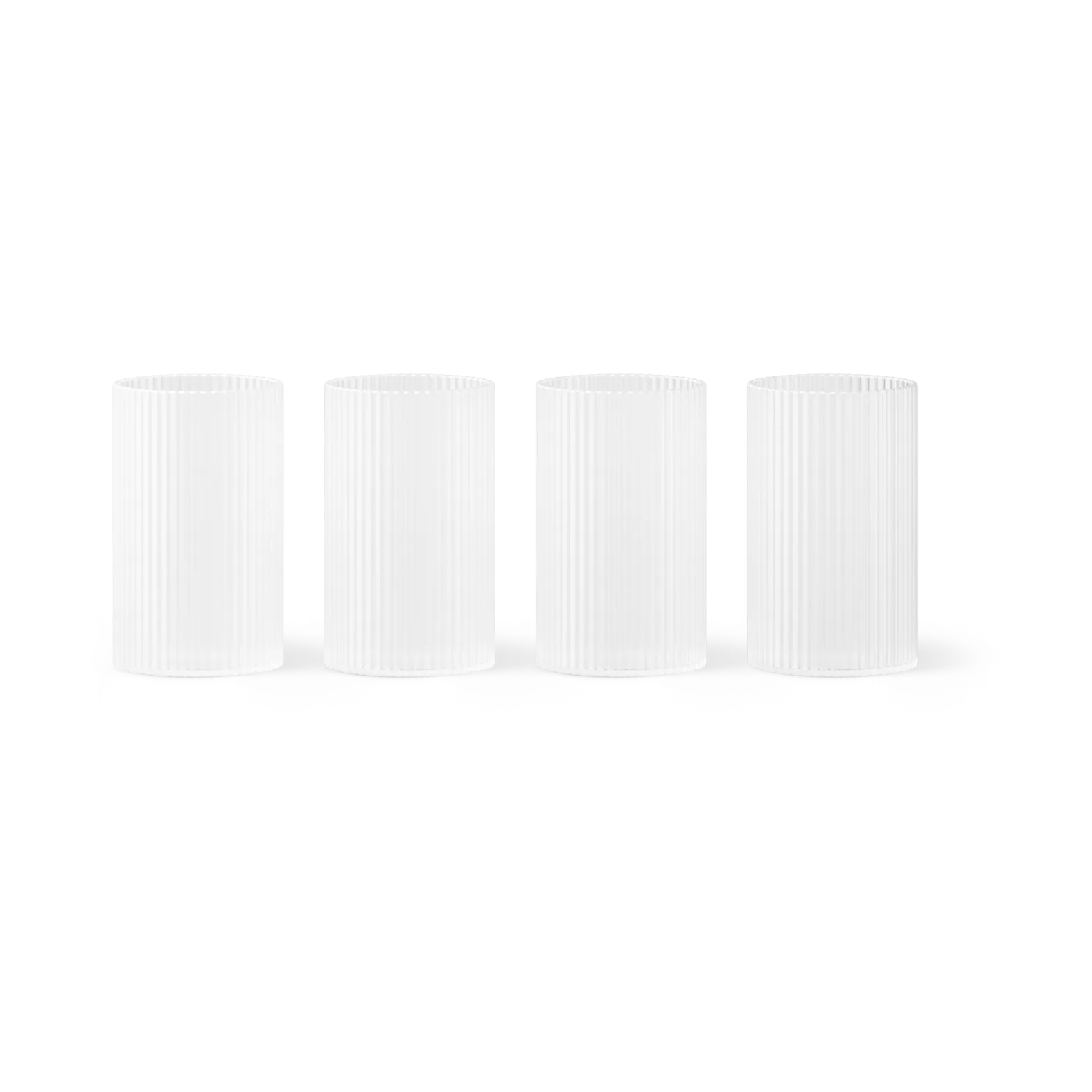 Ripple verrines serving glass 14 cl 4-pack, Frosted Ferm Living