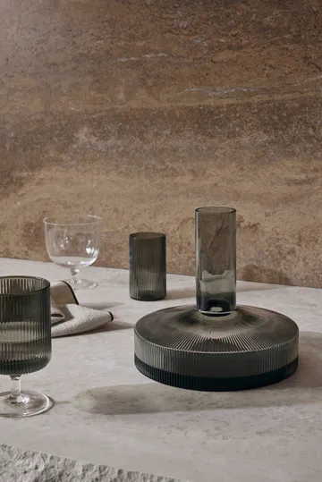 Ripple wine carafe - Smoked Grey - Ferm Living