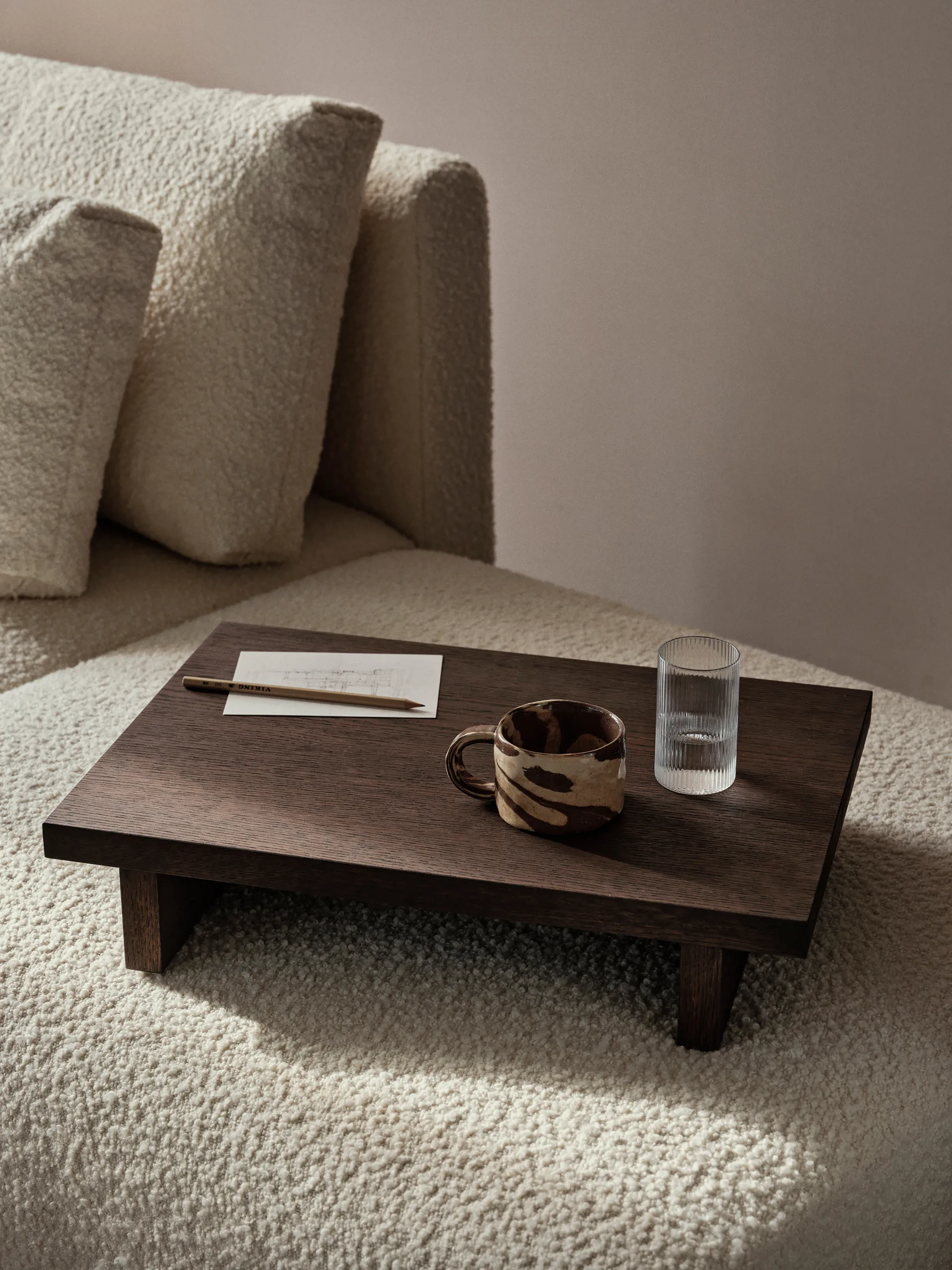 Ryu mug low 20 cl, Sand brown Ferm Living