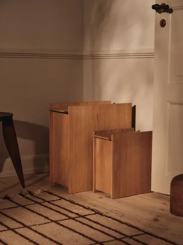 Sama waste bin - Oak, 50 L - Ferm Living