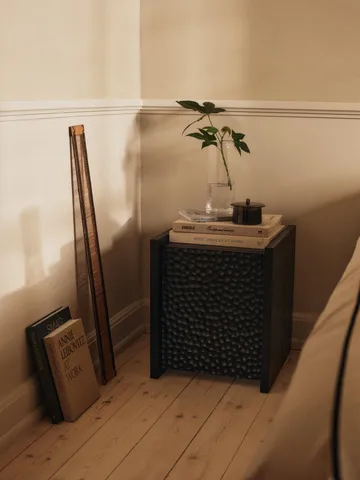Scarni side table - Dark-stained ash, 38x40x45 cm - Ferm Living