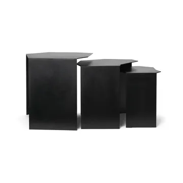 Shard cluster table 3-pack - Black - Ferm Living