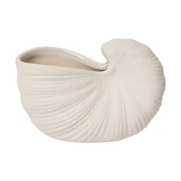 Shell flower pot - Off-white, 11x5.5x7.7 cm - Ferm Living