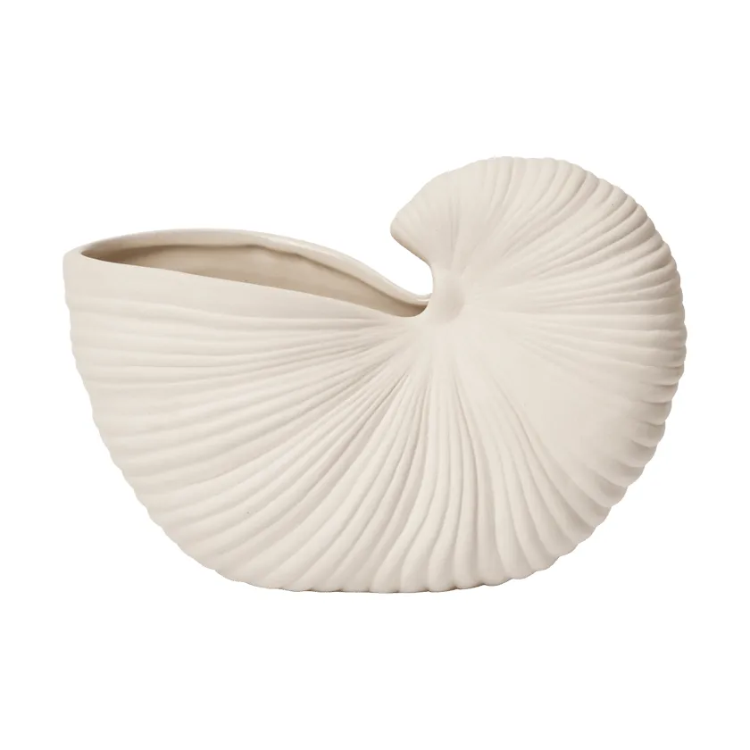 Shell flower pot, Off-white, 23x11.5x16 cm Ferm Living
