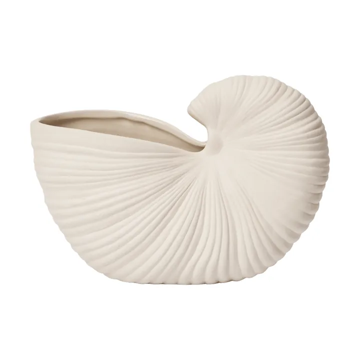 Shell flower pot - Off-white, 23x11.5x16 cm - Ferm Living