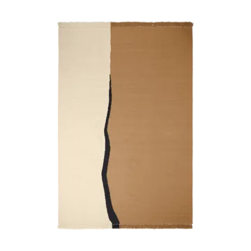 Soil Kelim rug - Dark sand-off white, 200x300 cm - Ferm Living