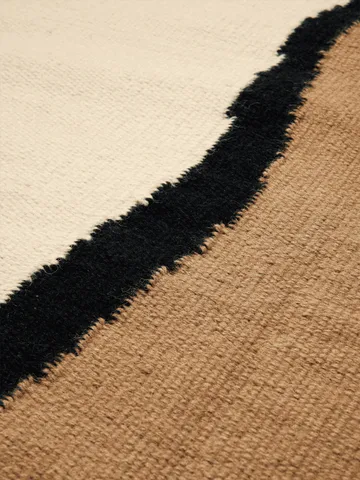 Soil Kelim rug - Dark sand-off white, 200x300 cm - Ferm Living