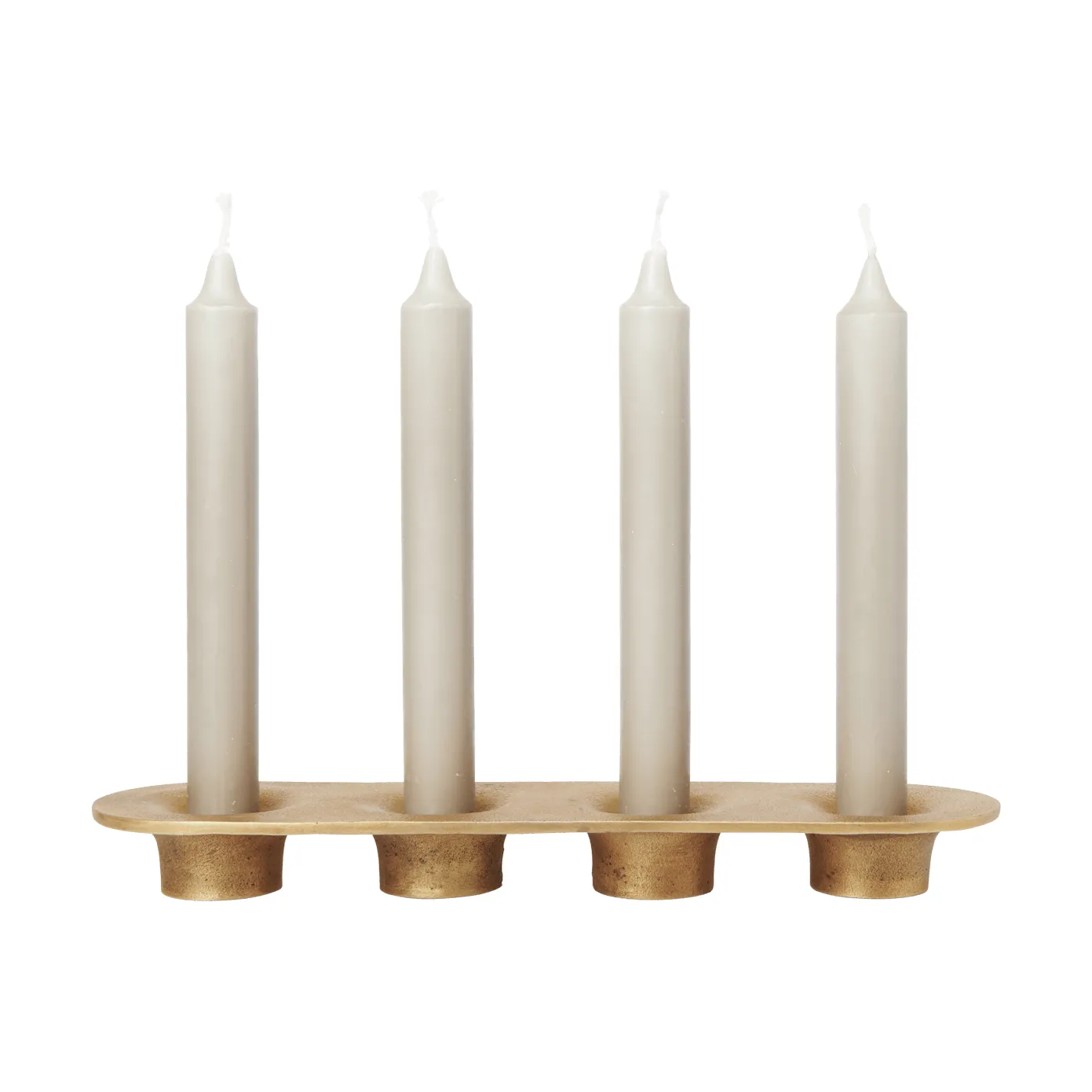 Soothe 4 candlestick 8x29 cm, Brass Finish Ferm Living