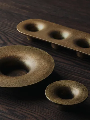 Soothe 4 candlestick 8x29 cm - Brass Finish - Ferm Living