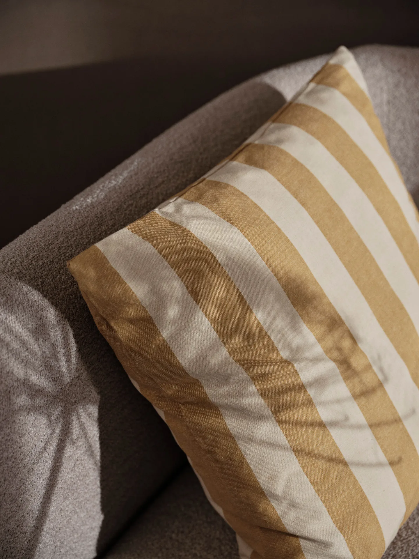 Strand outdoor cushion cover 50x50 cm, Warm yellow-parchment Ferm Living
