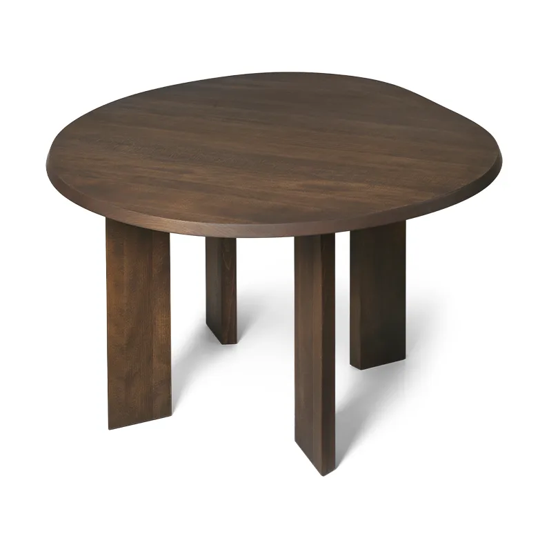 Tarn dining table 104.6x113.5 cm, Dark Stained Beech Ferm Living