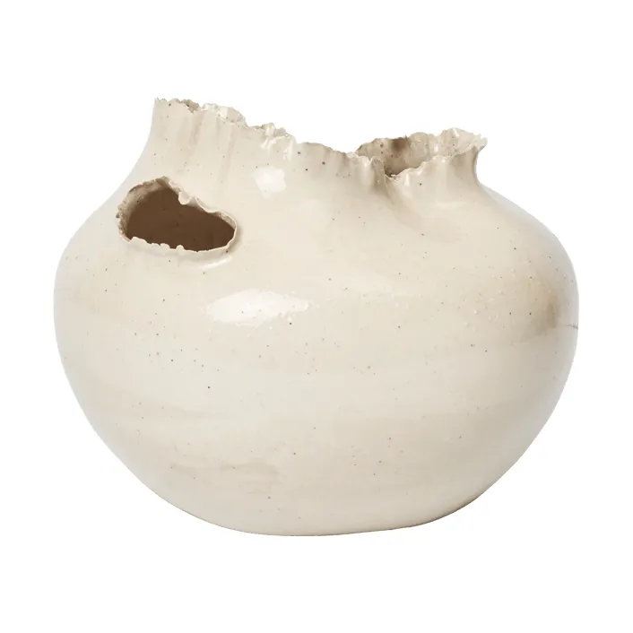 Tereo vase, Off-white speckle, 18 cm Ferm Living