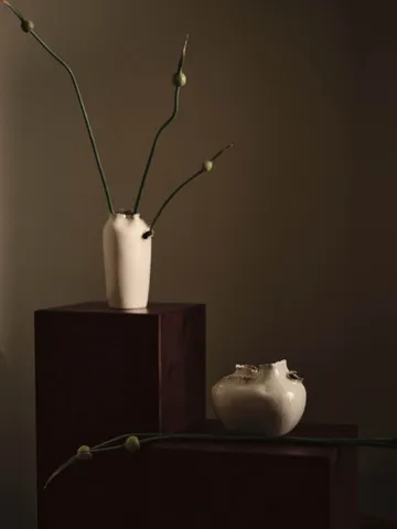 Tereo vase - Off-white speckle, 18 cm - Ferm Living