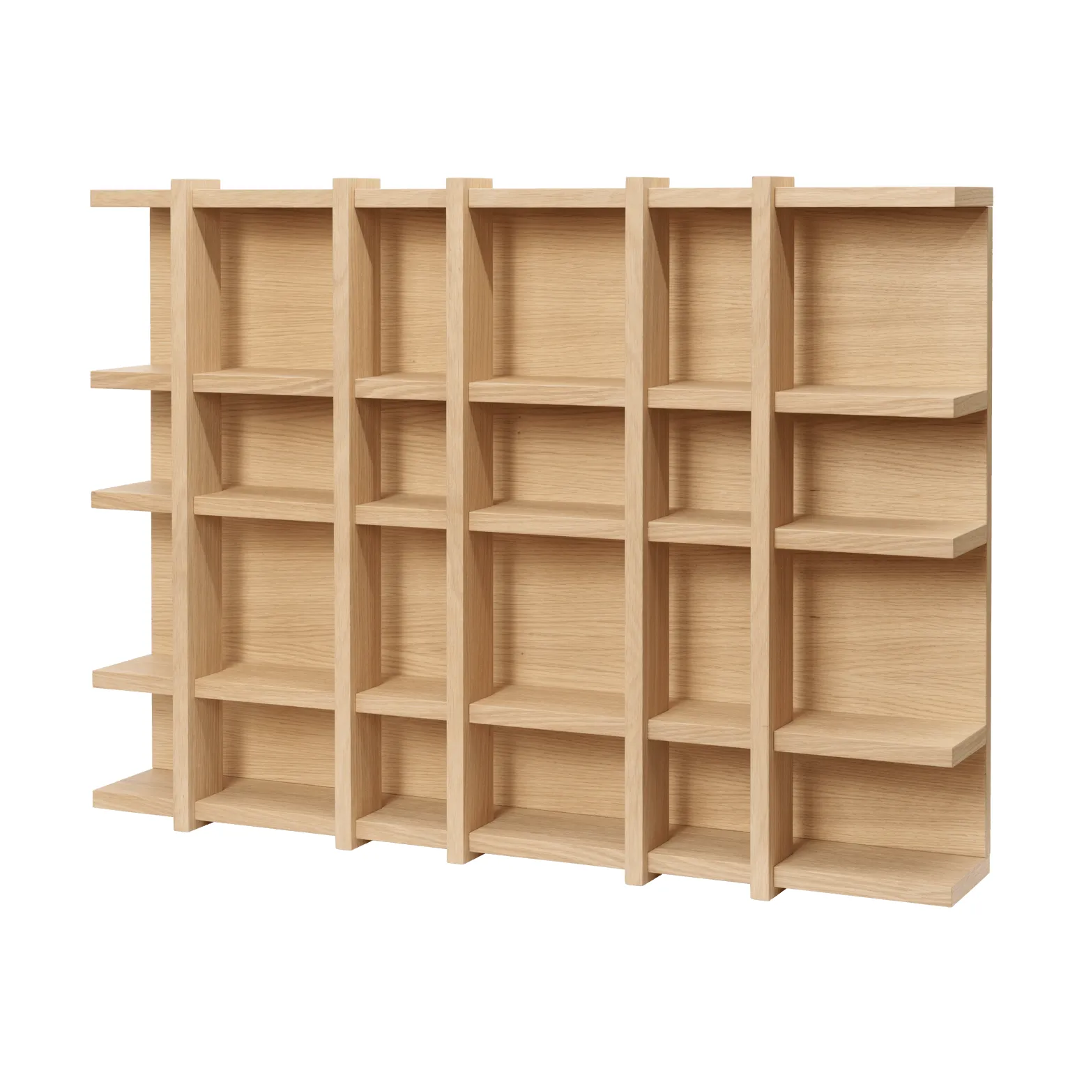 Tilem bookcase, Oak veneer, 6x4 Ferm Living
