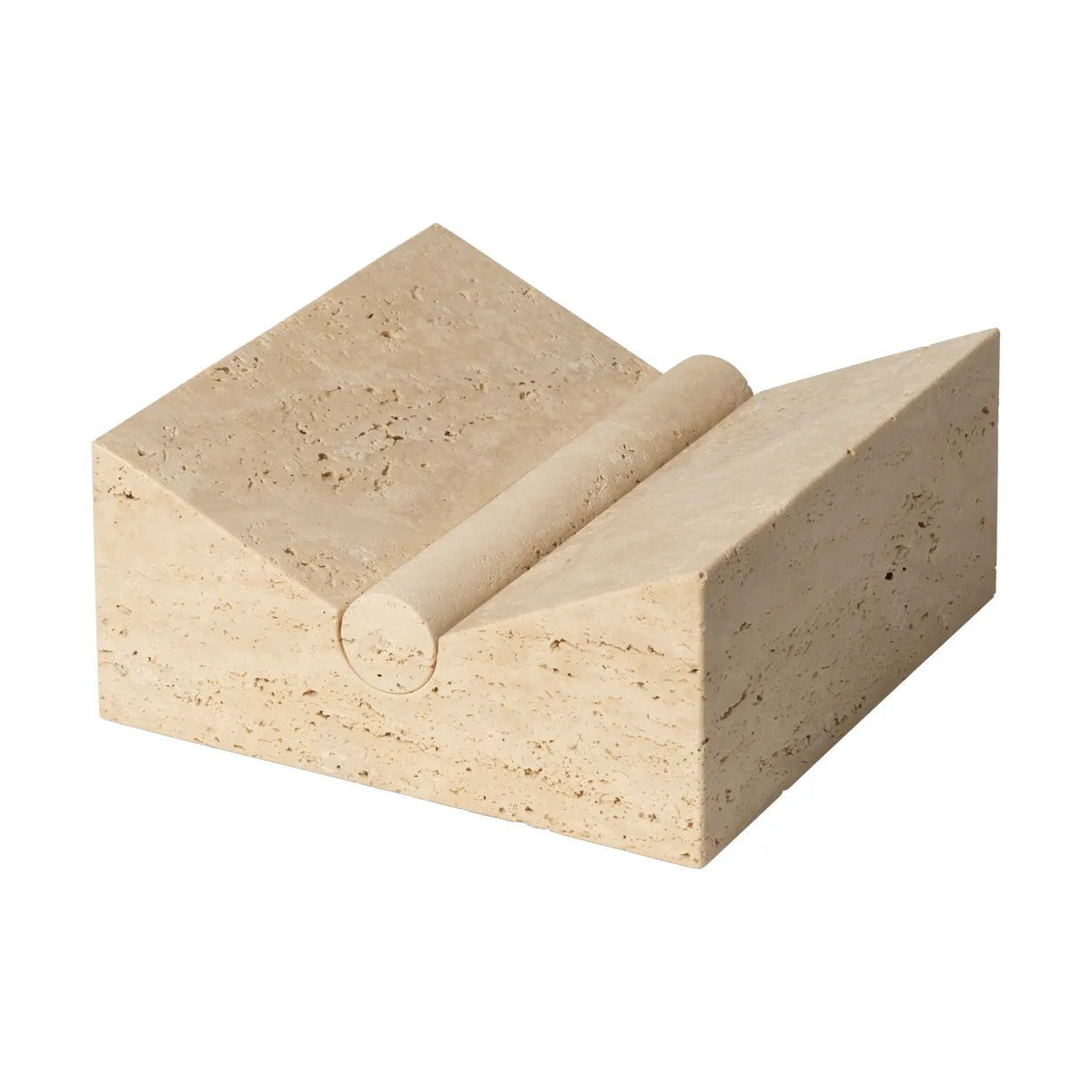 Tvara book stand, Travertine, 22x22 cm Ferm Living