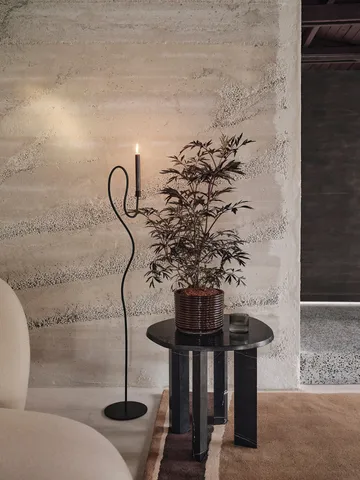 Valse floor candlestick - Black - Ferm Living