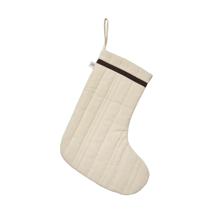 Vari quilted Christmas stocking - Cotton-natural - Ferm Living