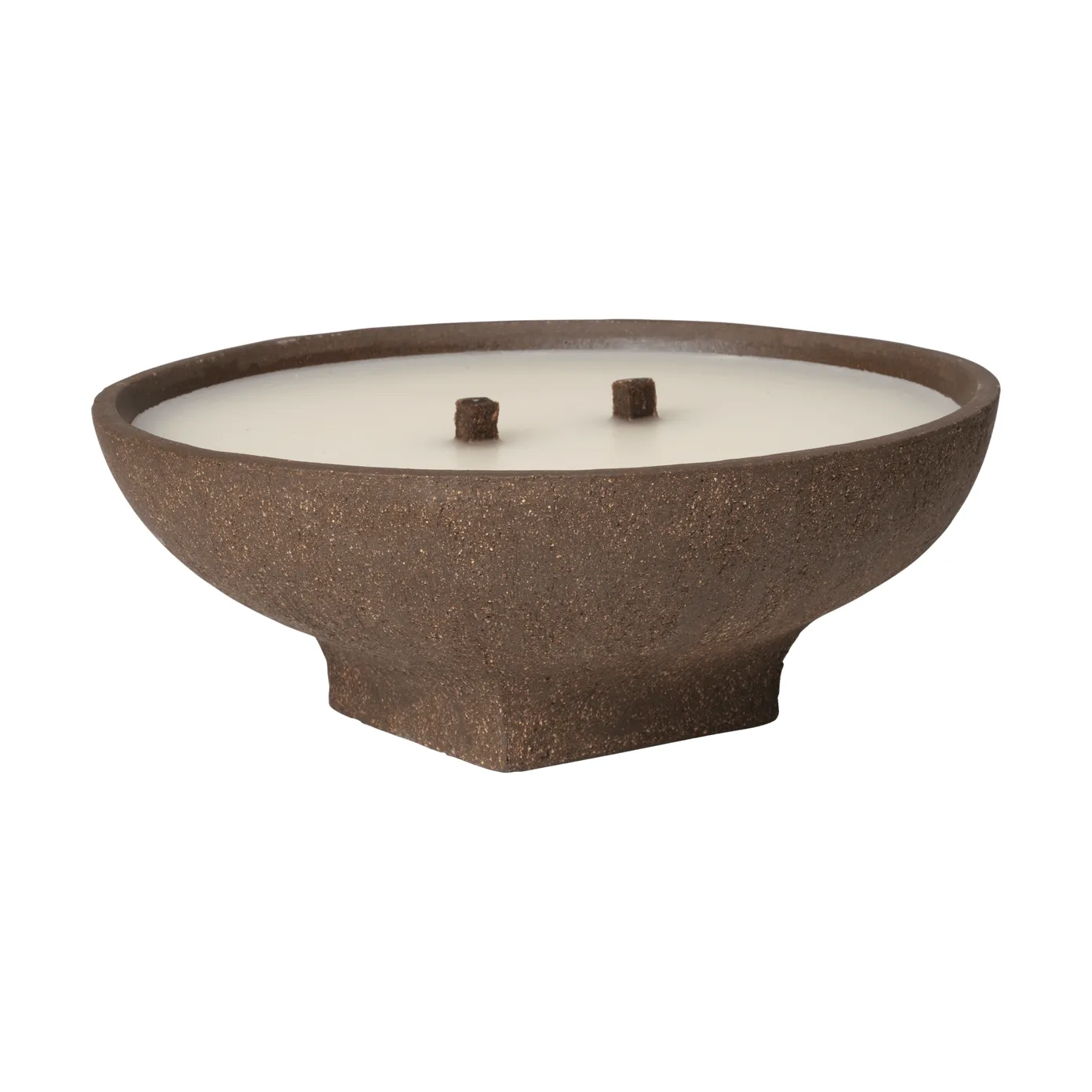 Vei outdoor candle, Brown, Ø20x8 cm Ferm Living