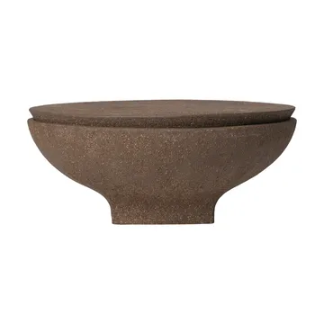 Vei outdoor candle - Brown, Ø20x8 cm - Ferm Living