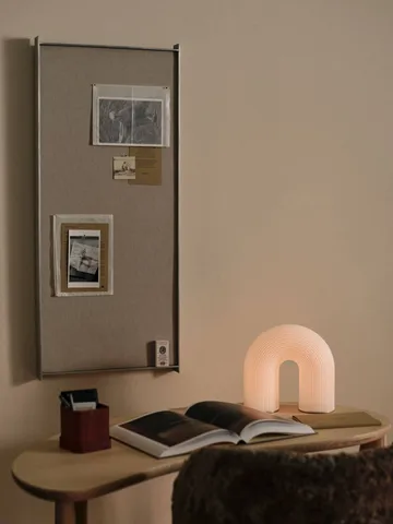 Vuelta outdoor portable table lamp - White, 25 cm - Ferm Living