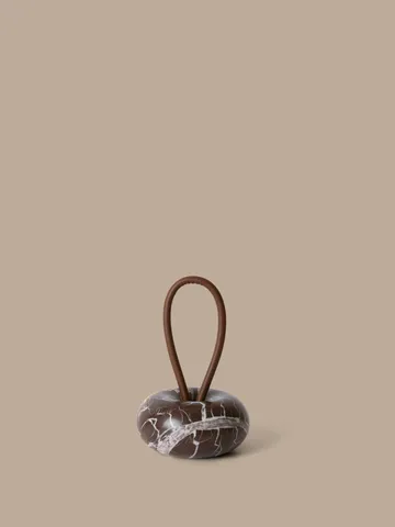Wa doorstop - Rosso Levanto marble, Ø14 cm - Ferm Living