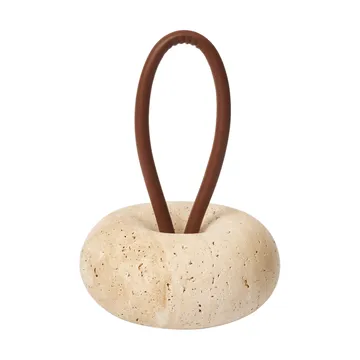 Wa doorstop - Travertine, Ø14 cm - Ferm Living