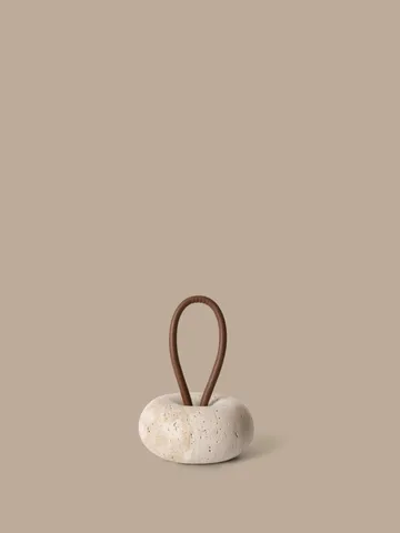 Wa doorstop - Travertine, Ø14 cm - Ferm Living