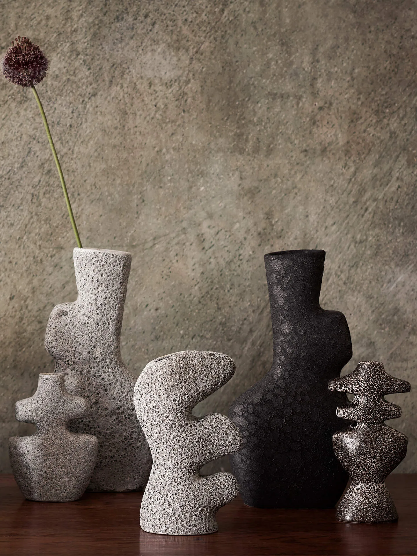 Yara vase large, Grey Pumice Ferm Living