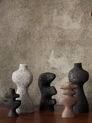 Yara vase medium - Grey Pumice - Ferm Living