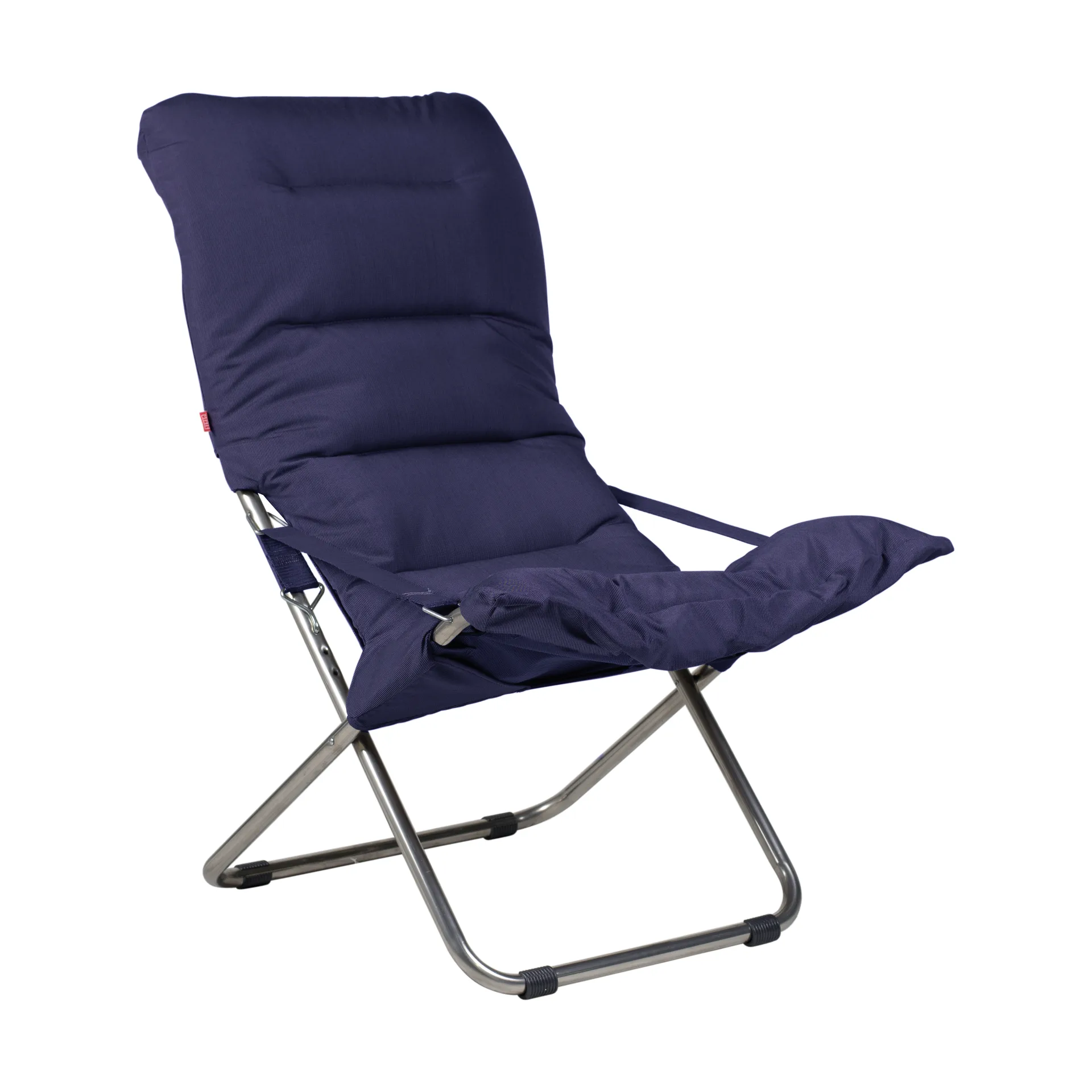 Fiesta Soft sun lounger, Fabric navy, aluminum frame Fiam