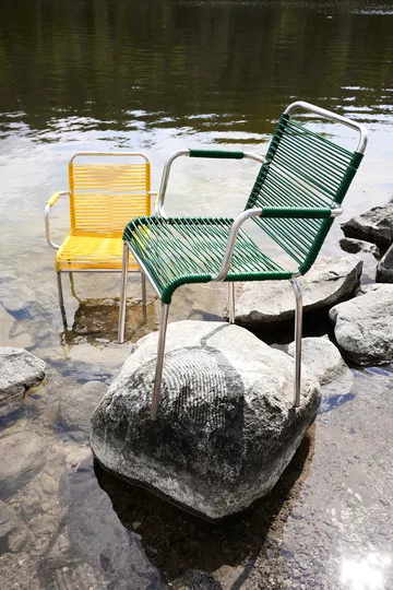 Mya Spaghetti armchair - Dark green - Fiam