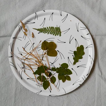 Barr tray Ø38 cm - black and white - Fine Little Day
