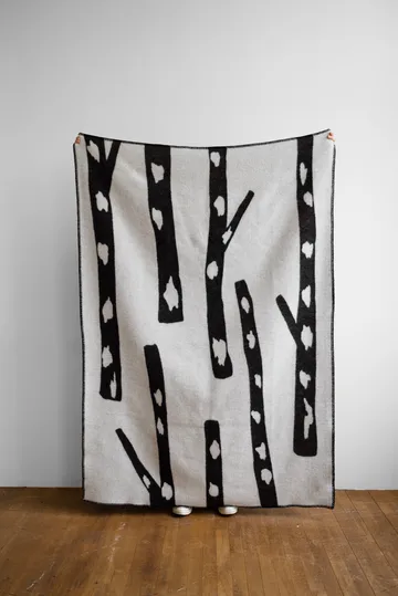 Birch throw 130x180 cm - Black-white - Fine Little Day