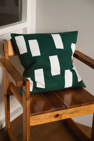 Block cushion cover 48x48 cm - Green - Fine Little Day