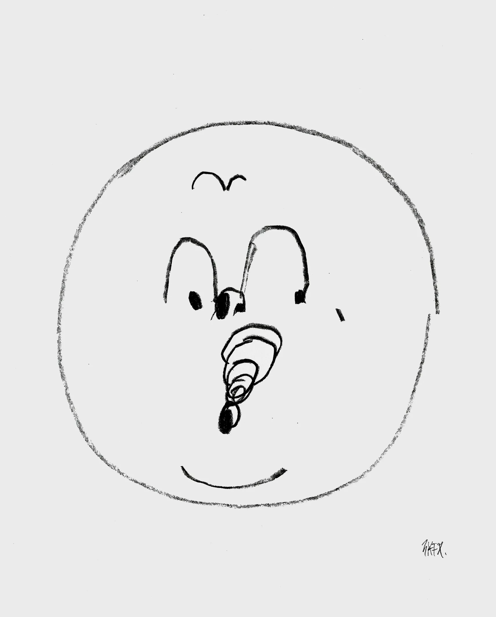 Bubbles poster 40x50 cm, black and white Fine Little Day