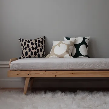 Dots cushion cover 48x48 cm - beige-black - Fine Little Day