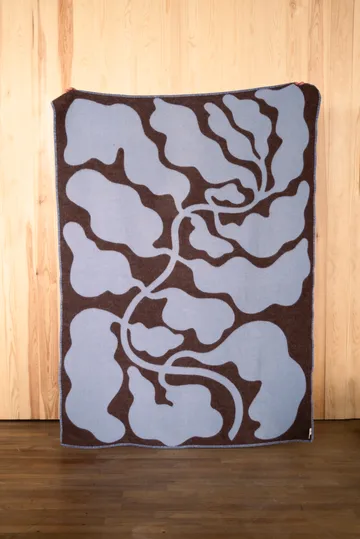 Leaves felt 130x180 cm - Blue-brown - Fine Little Day