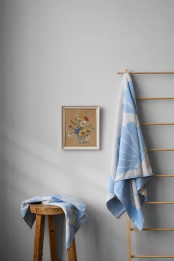 Snäcka towel 50x70 cm - Blue - Fine Little Day