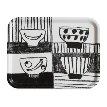 Stilleben tray 33x43 cm - Black-white - Fine Little Day