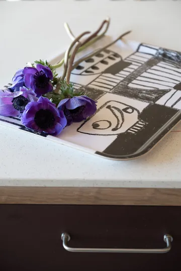 Stilleben tray 33x43 cm - Black-white - Fine Little Day
