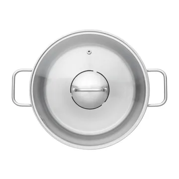 Fiskars pot & saucepan set with glass lid 3 pieces - Stainless steel - Fiskars